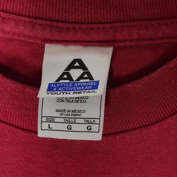 Vintage Indiana IU University Hoosiers Basketball T-Shirt Youth Large College - Picture 4 of 6